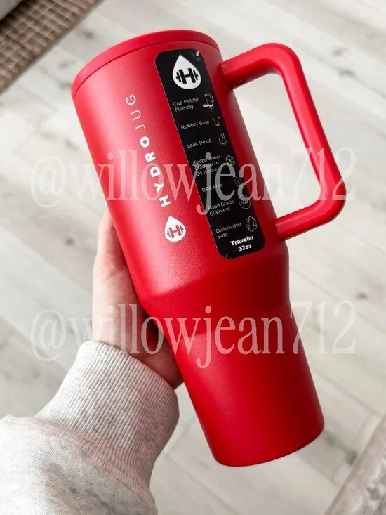 “Alumni Red" Red Seasonal HydroJug 32oz Traveler - Picture 1 of 3